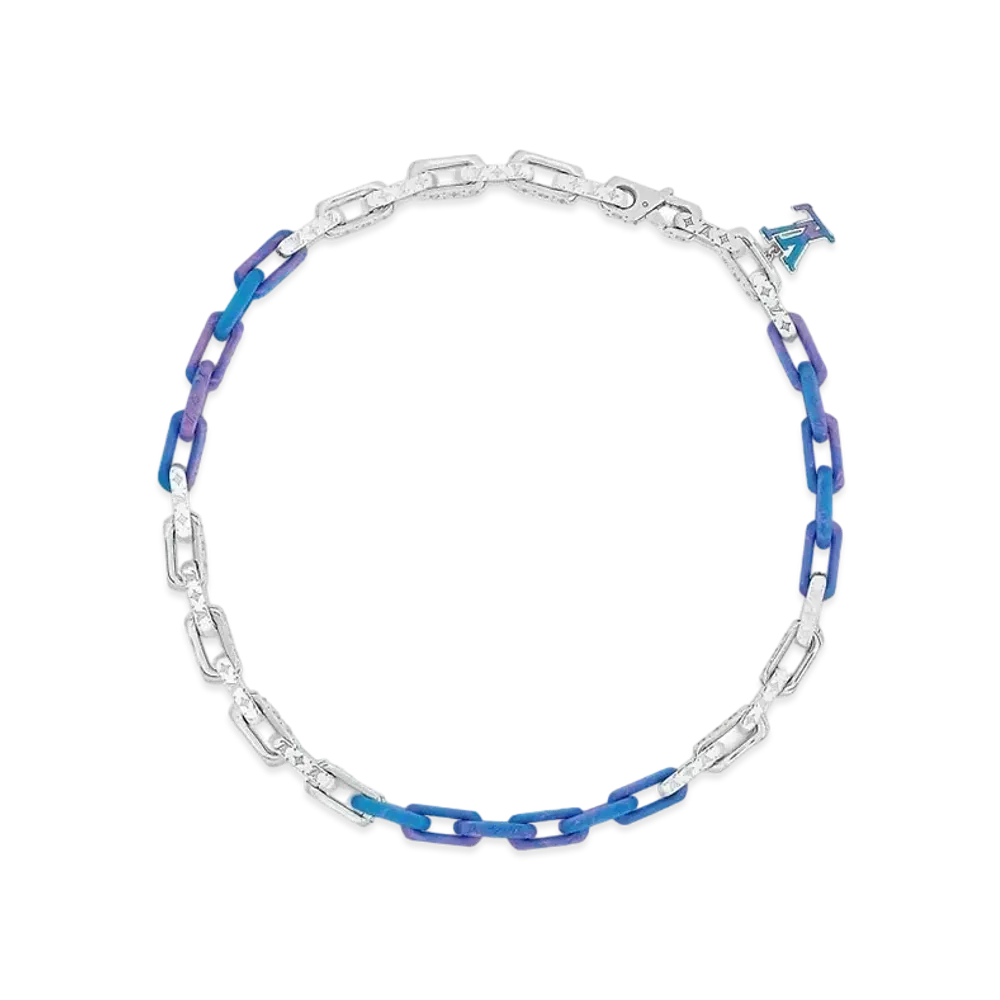 Louis Vuitton Monogram Chain Necklace "Multicolor"