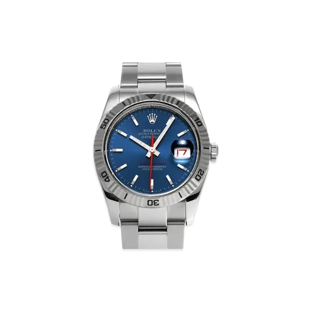 ROLEX Datejust Turn-O-Graph "Blue/Stainless Steel/White Gold"