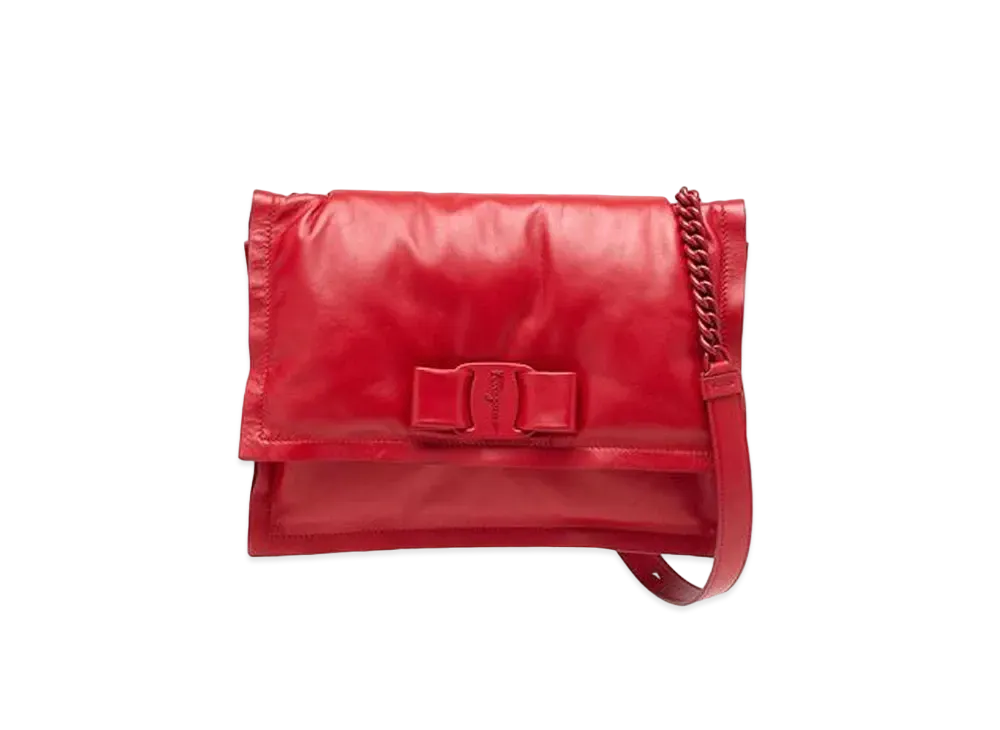 Salvatore Ferragamo Viva Bow Bag (S) "Red"