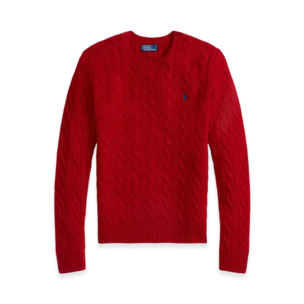 Polo Ralph Lauren Women's Wool Blend Sweater "Red"