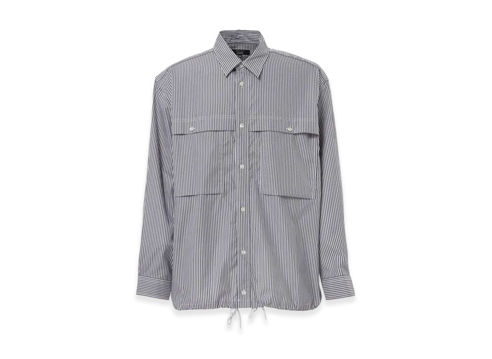 COMME des GARCONS HOMME Cotton Stripe Shirt "Black"