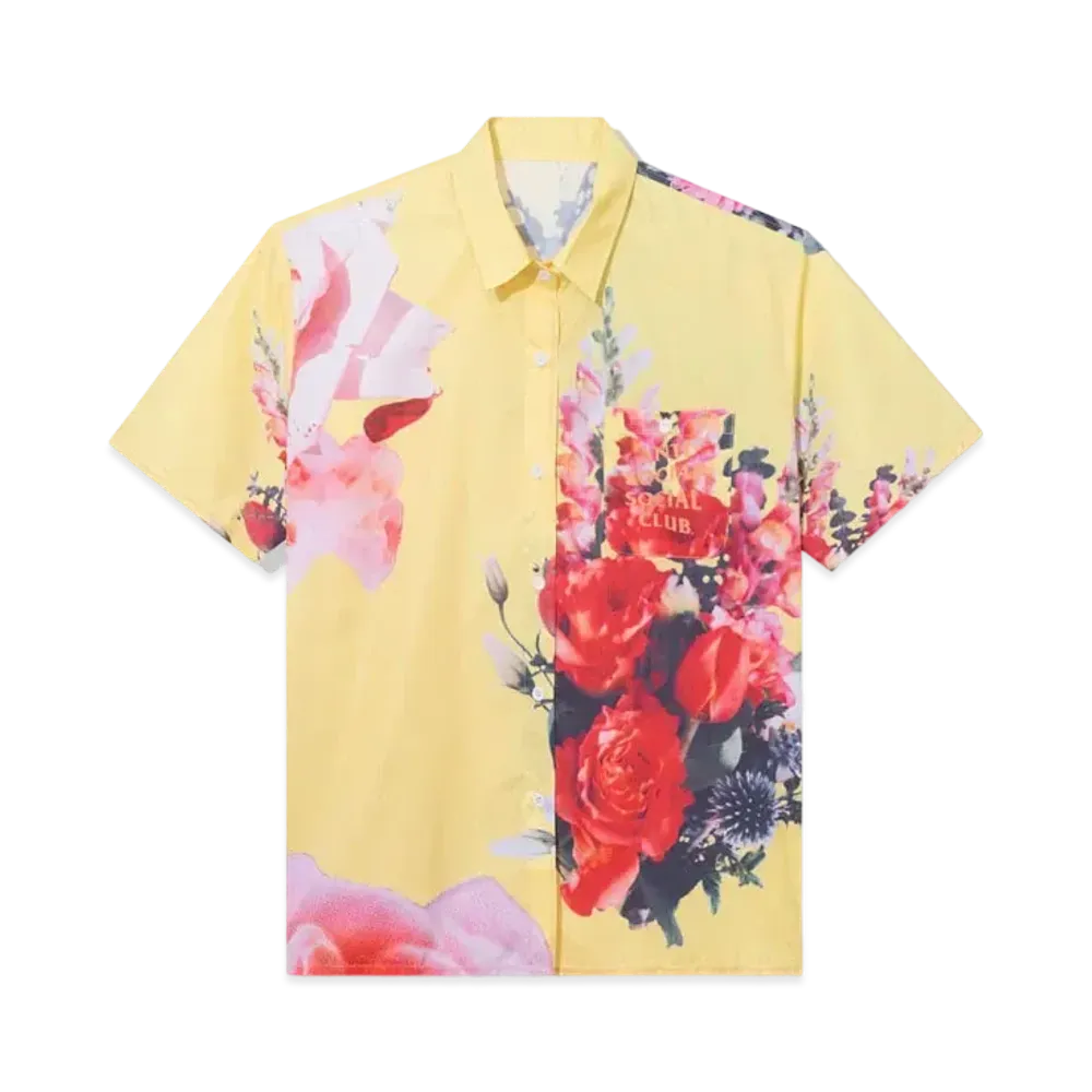 ANTI SOCIAL SOCIAL CLUB FW22 Summers Over Button Up "Yellow"