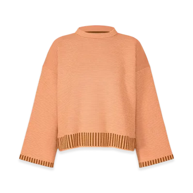 PLEATS PLEASE ISSEY MIYAKE Tempo Knit "Coral Pink"