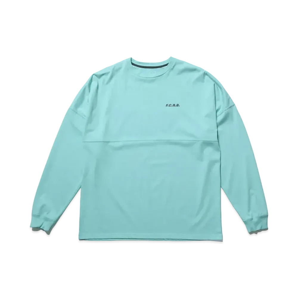 F.C.REAL BRISTOL Big Logo L/S Baggy Tee "Light Blue"