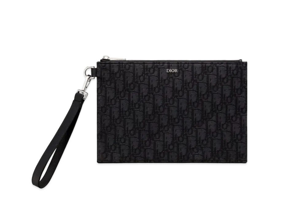 Dior A5 Pouch Dior Oblique Jacquard "Black"