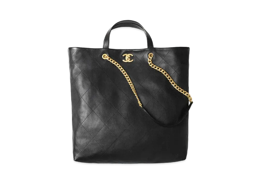 CHANEL Maxi Shopping Bag Calfskin "Black"