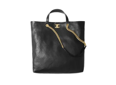 CHANEL Maxi Shopping Bag Calfskin "Black"