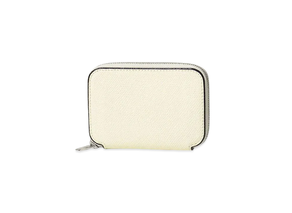 Valextra Zip Around Card Folder "White"