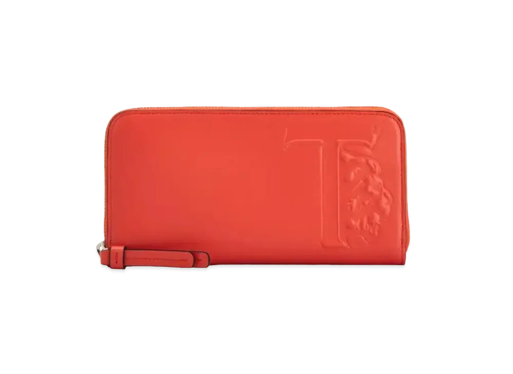 TOD'S Leather Wallet "Orange"