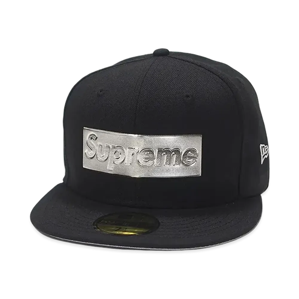 Supreme Metallic Box Logo New Era "Black" (16SS)