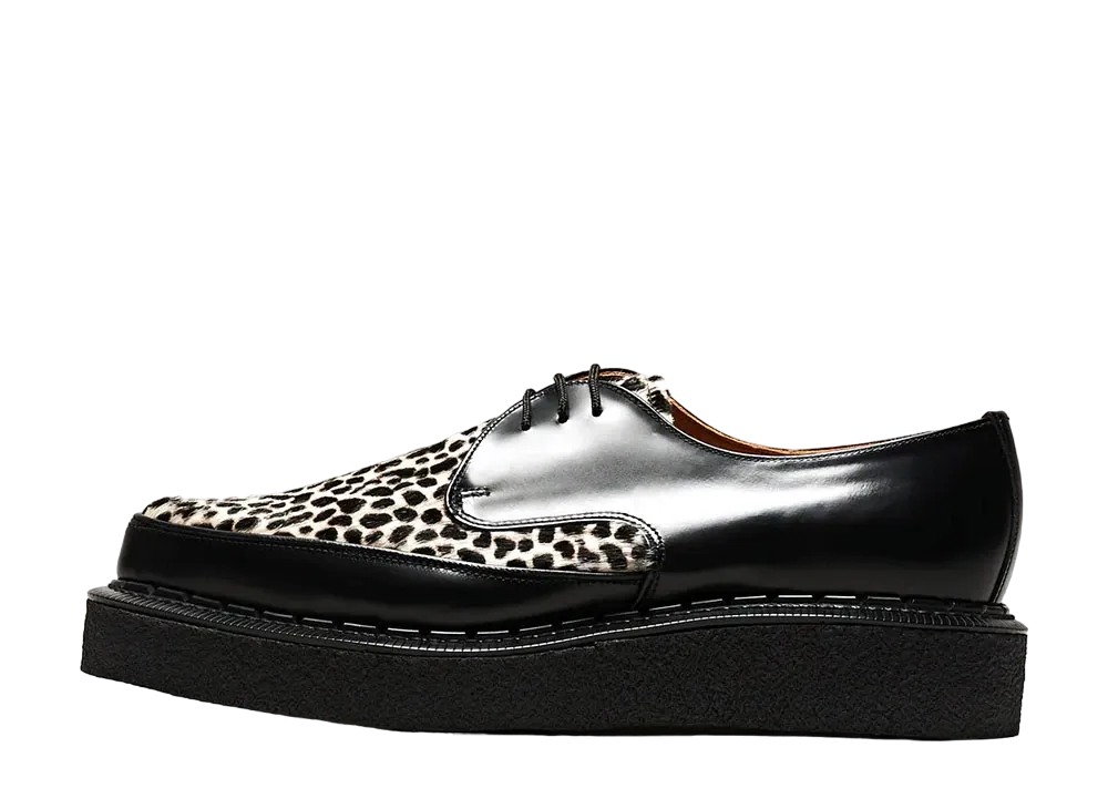 GEORGE COX Diano No.5 Sole "Black/Leopard" Modified Leather 13620-V-040360