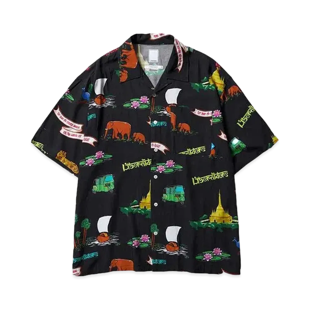 Liberaiders RAYON ALOHA SHIRT "BLACK"