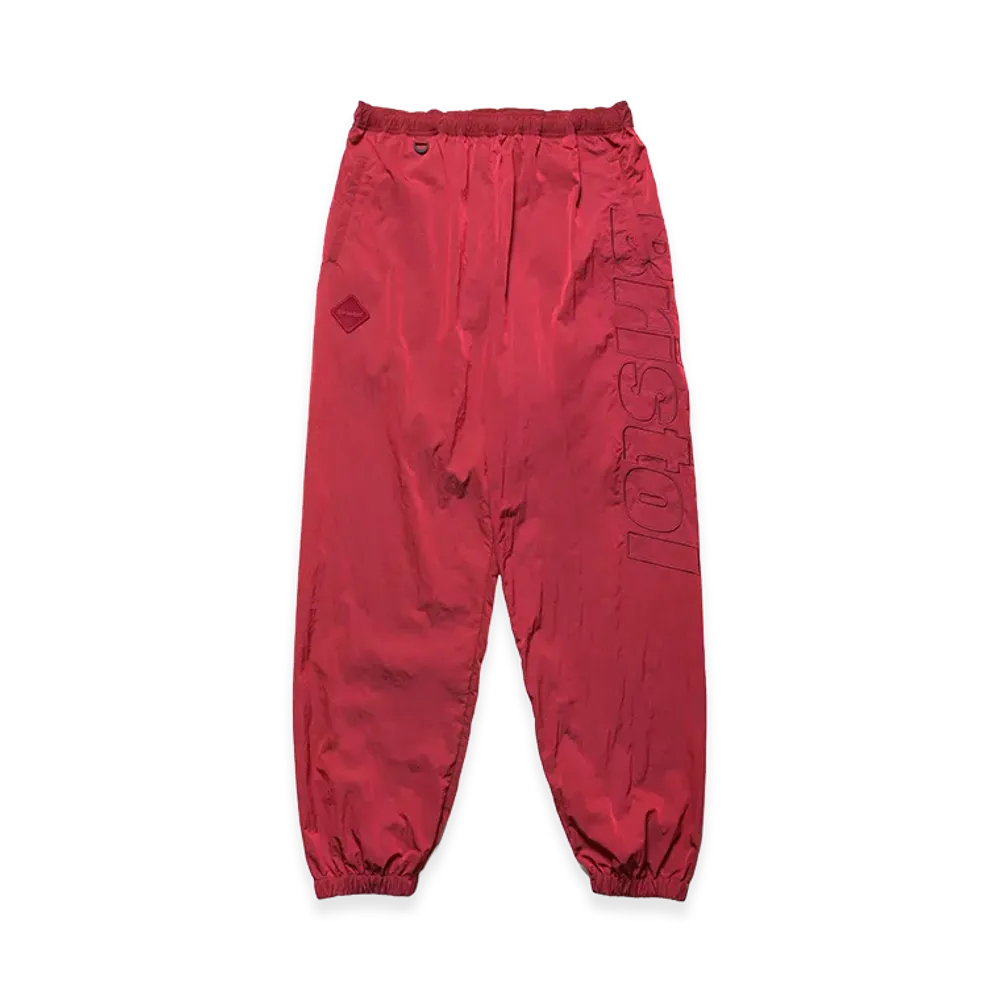 F.C.Real Bristol Big Logo Nylon Easy Pants "Red"