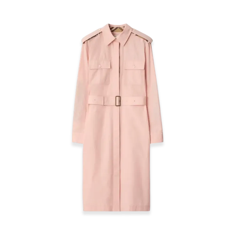 Burberry Cotton Poplin Shirt Dress "Flora"