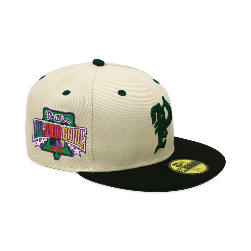 NEW ERA x THE CAP 59Fifty Heritage League Philadelphia Phillies "Stone/Black"