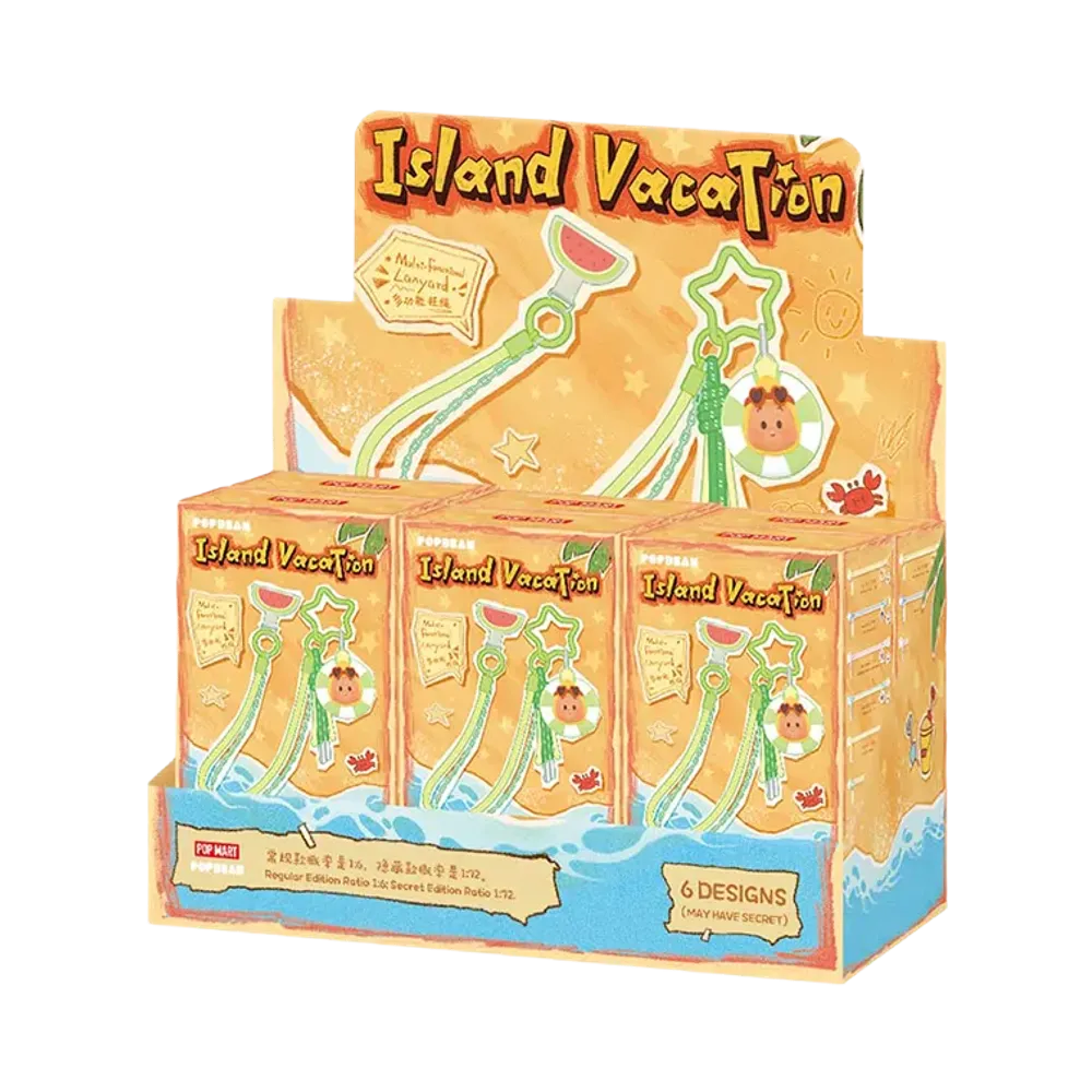 POP MART POP BEAN Island Vacation Series Multi-functional Lanyard [Assortment Box]