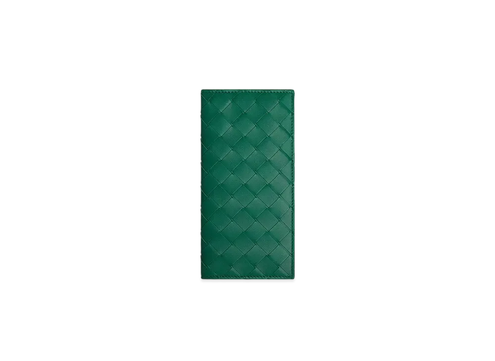 Bottega Veneta Slim Long Wallet "Racing Green"