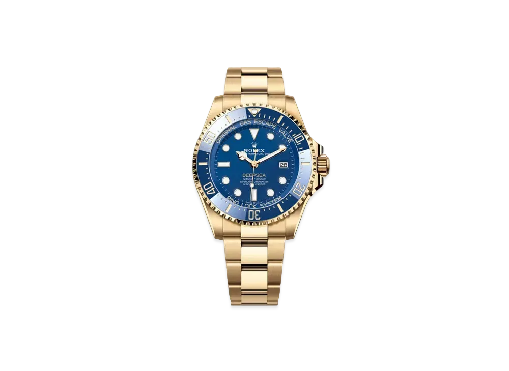 ROLEX Deep Sea 44mm Oyster Perpetual "Yellow Gold/Blue" 136668LB