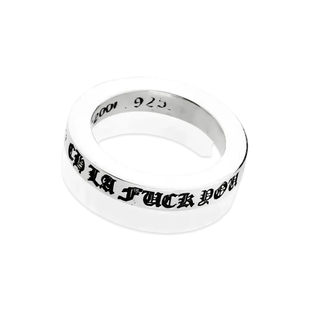 Chrome Hearts 3mm Spacer Ring LA Fuck You "Silver"