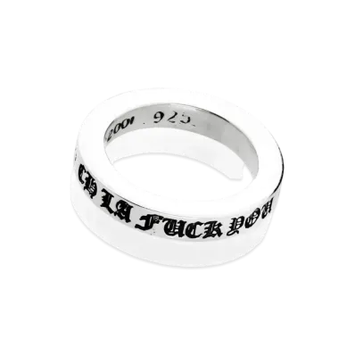 Chrome Hearts 3mm Spacer Ring LA Fuck You "Silver"