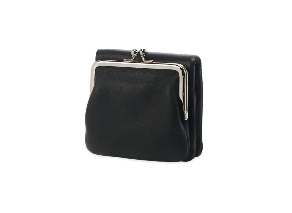 Yohji Yamamoto SOFT LEATHER CLASP WALLET "Black"