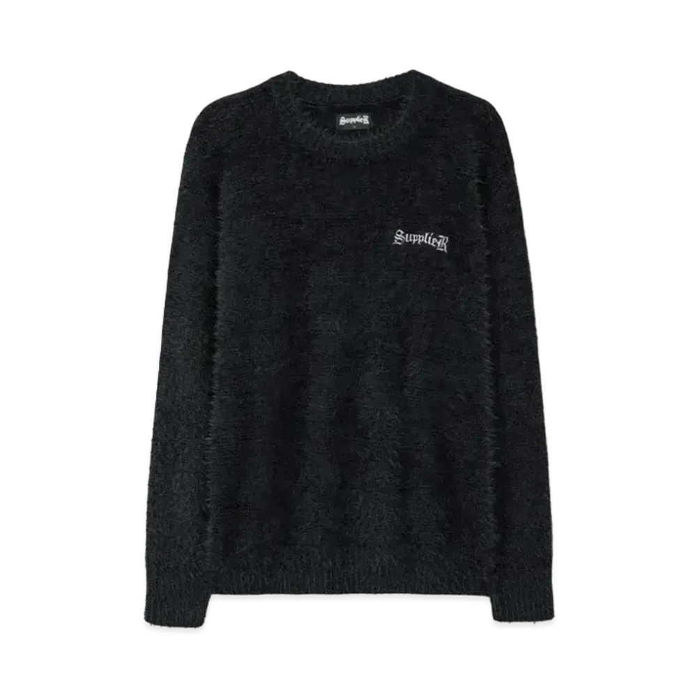 SUPPLIER Cross Shaggy Knit "Black"