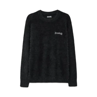 SUPPLIER Cross Shaggy Knit "Black"