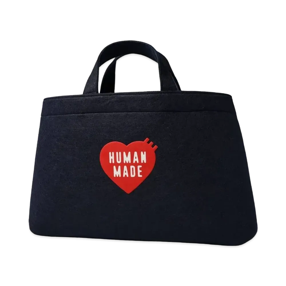 HUMAN MADE FELT TOTE BAG LARGE "Navy"