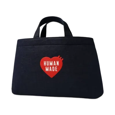 HUMAN MADE FELT TOTE BAG LARGE "Navy"