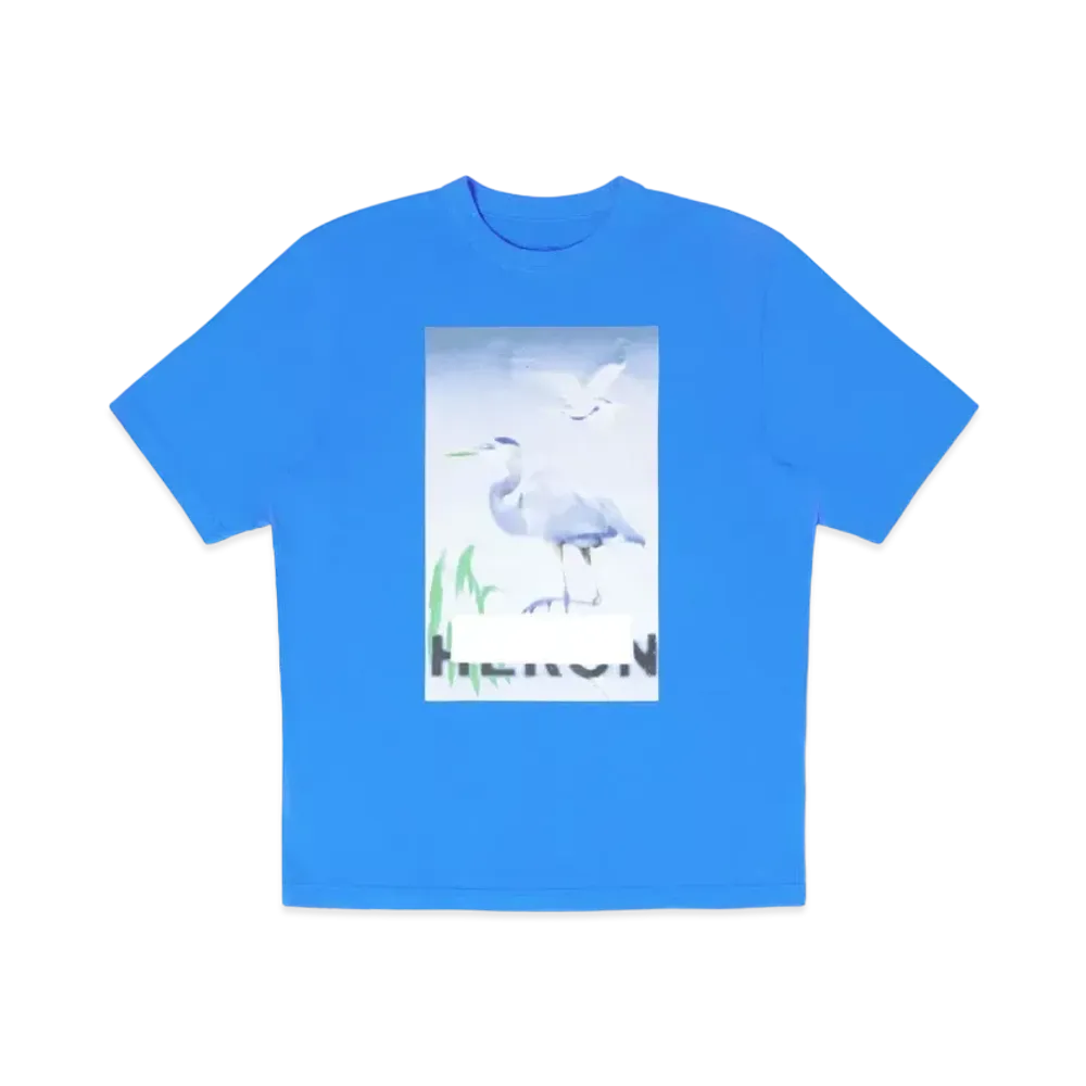 HERON PRESTON Censored Heron SS Tee "Blue"