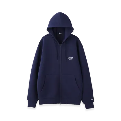 NEW ERA The Legacy Club Academy Tech Sweat Full Zip Hoodie "Navy"