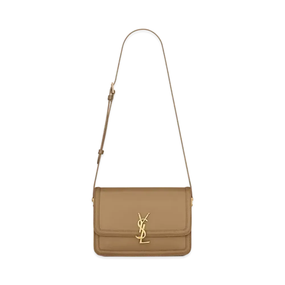Saint Laurent Solferino Medium Satchel In Box Saint Laurent Leather "Natural Tan"