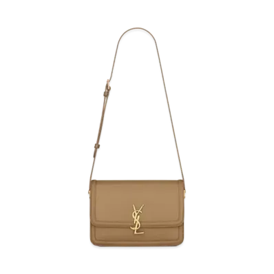 Saint Laurent Solferino Medium Satchel In Box Saint Laurent Leather "Natural Tan"