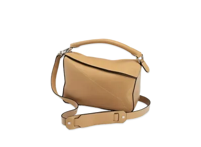 LOEWE Puzzle Soft Bag In Nappa Calfskin "Warm Desert"