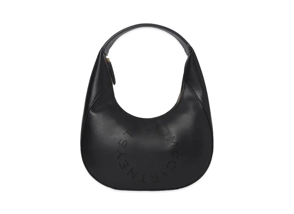 Stella McCartney Small Stella Logo Shoulder Bag "Black"