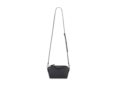 GIVENCHY Nano Antigona Bag in Grained Leather "Silver"