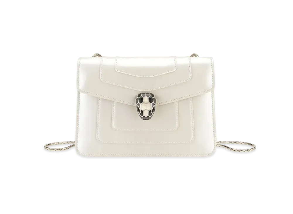 BVLGARI Serpenti Forever Crossbody Bag "White"