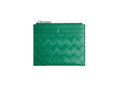 Bottega Veneta Zipped Wallet "Racing Green"