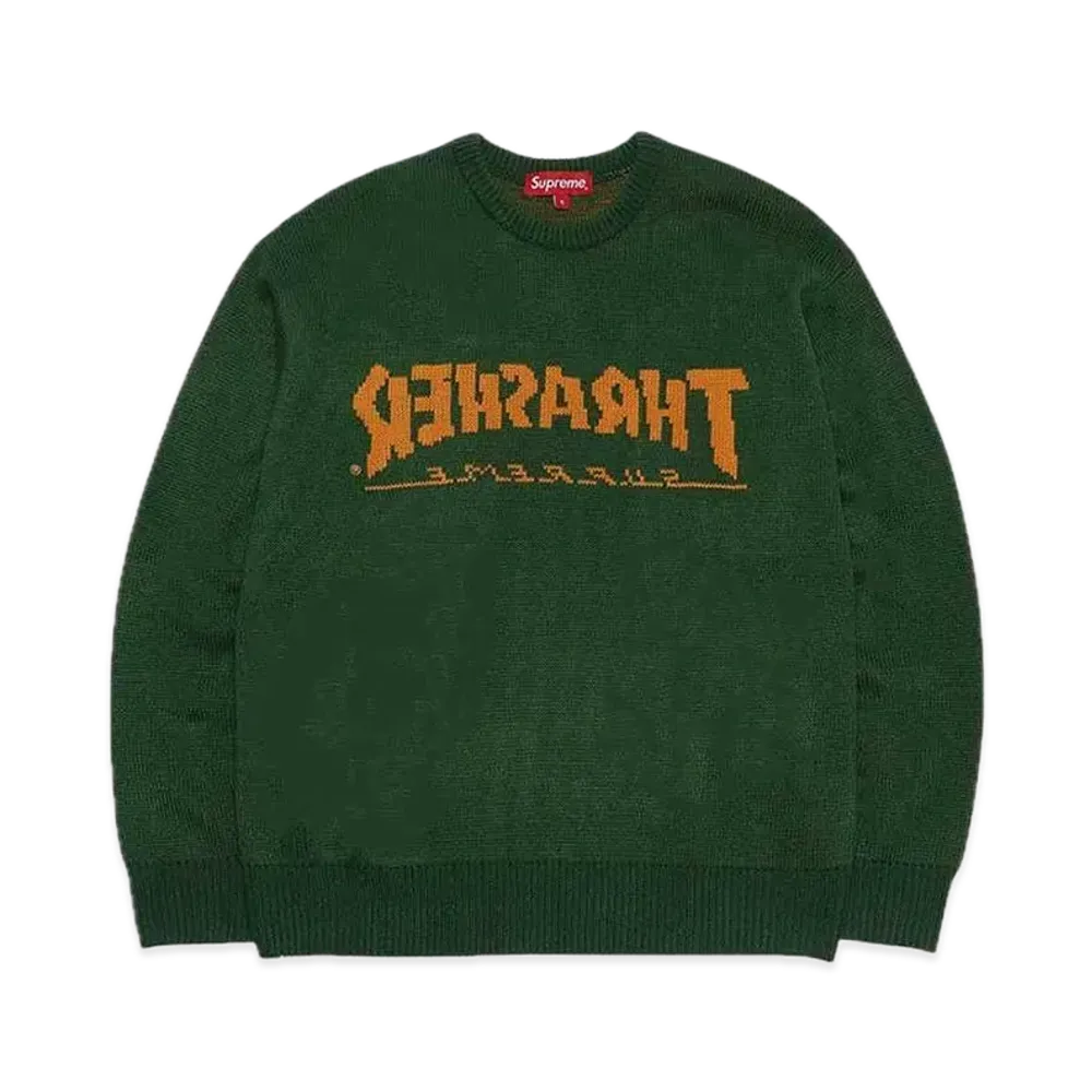 Supreme x THRASHER Sweater "Green"