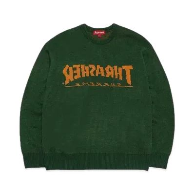 Supreme x THRASHER Sweater "Green"