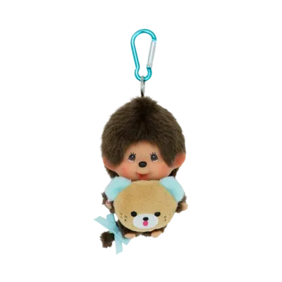Sekiguchi 45th HAPPY TRIP Monchhichi Kao-deka SS Keychain Boy