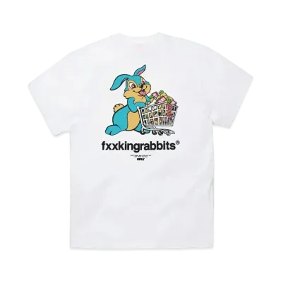 FR2 Rabbit With Shopping Cart T-Shirt "White"