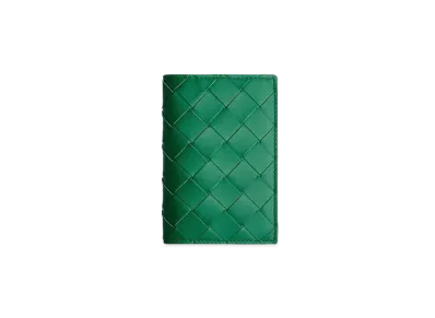 Bottega Veneta Flap Card Holder "Racing Green"