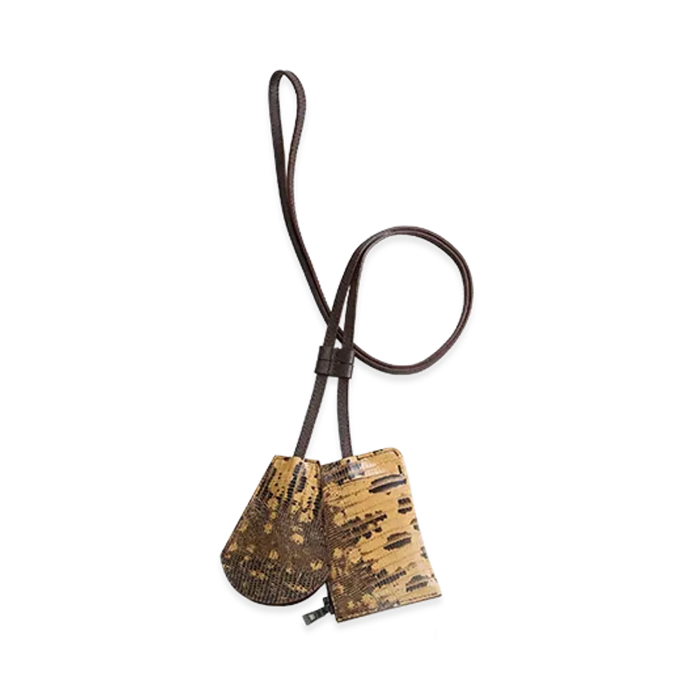 NICENESS Crafted From Deadstock Ring Python Leather "Brown/Beige"