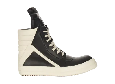 Rick Owens SS26 Geobasket "Black/Milk"