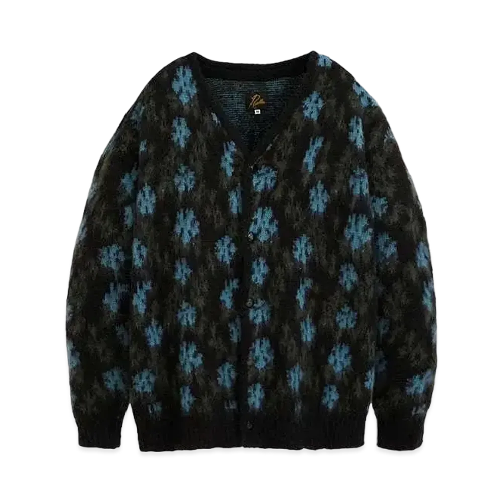 Needles STUDIOUS Mohair Cardigan - Flower "Black"