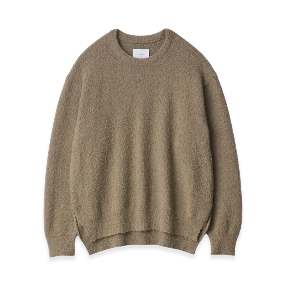 ssstein Wool/Alpaca Milled Knit Crew Neck LS "Beige"