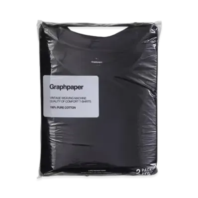 Graphpaper 2-Pack Crew Neck Tee "Black"
