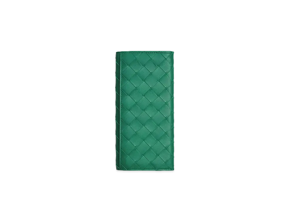 Bottega Veneta Long Wallet "Racing Green"