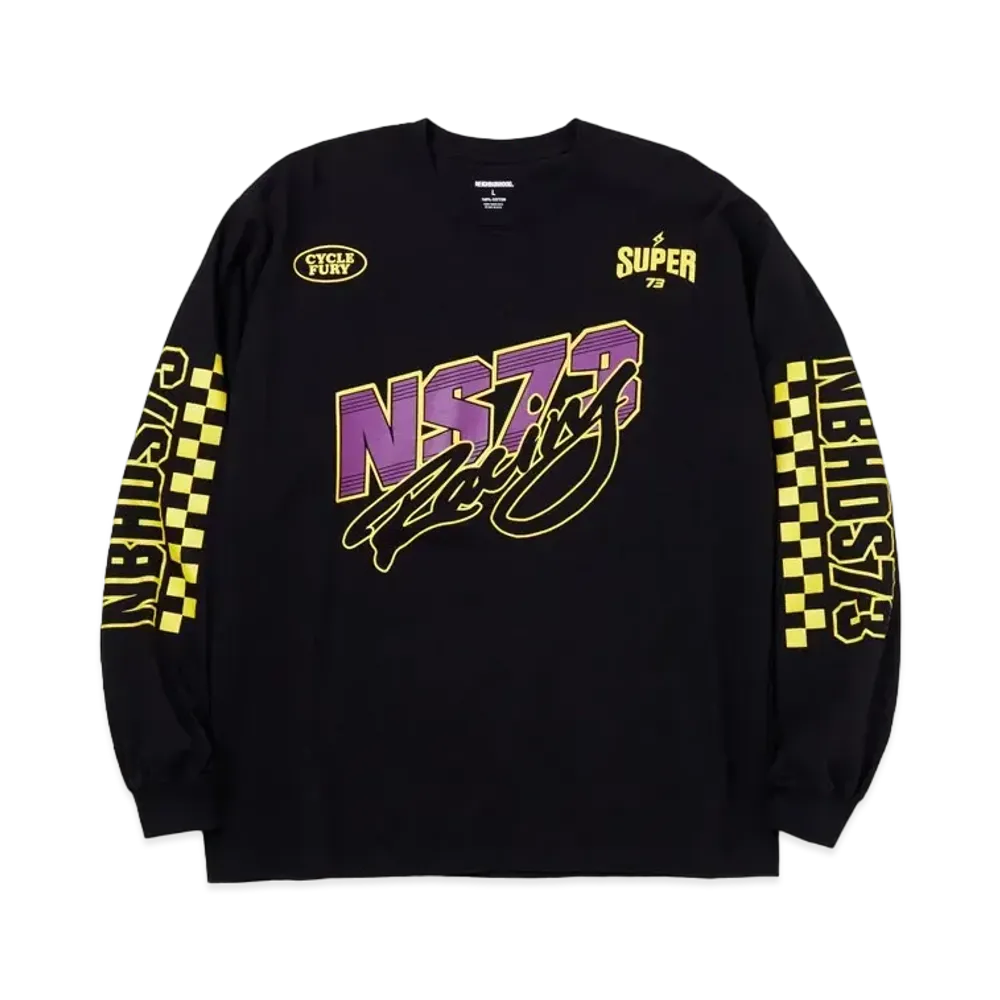 NEIGHBORHOOD SUPER73 / C-TEE . LS "Black"